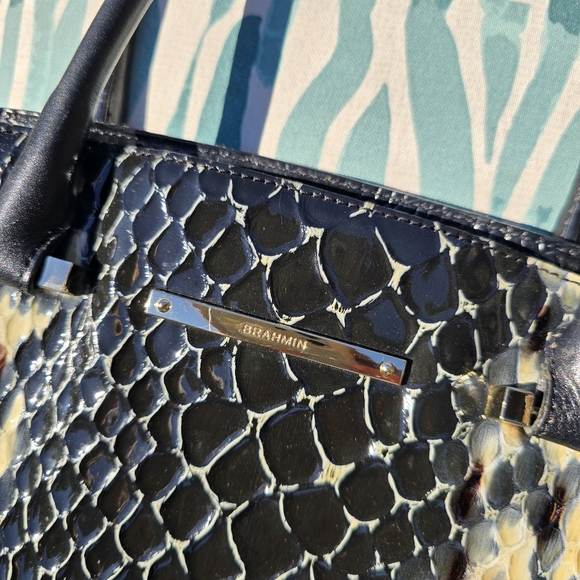 Brahmin Alice Carryall, Black Carlisle,  VGUC - Picture 6 of 12